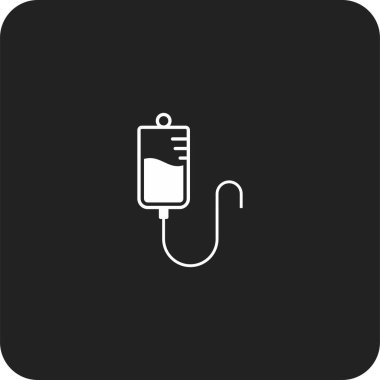 infüzyon simgesi, tıbbi simge vektörü