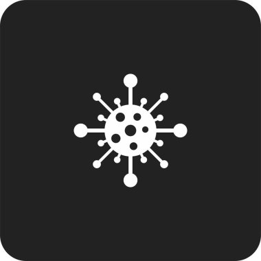 Virüs simgesi, pandemik simge vektörü