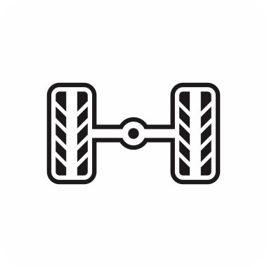 süspansiyon simgesi, otomotiv simgesi vektörü