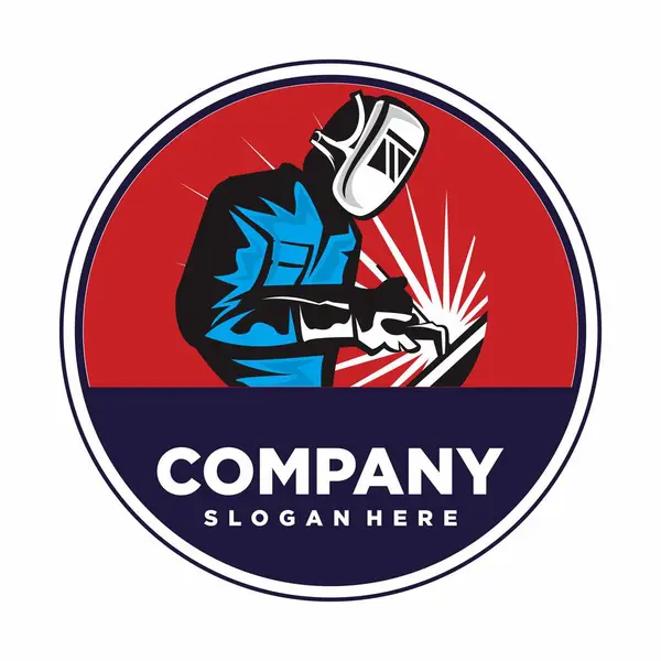 Kaynakçı logosu, kaynak logosu vektörü