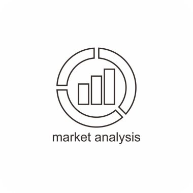 pazar analiz simgesi, iş simgesi