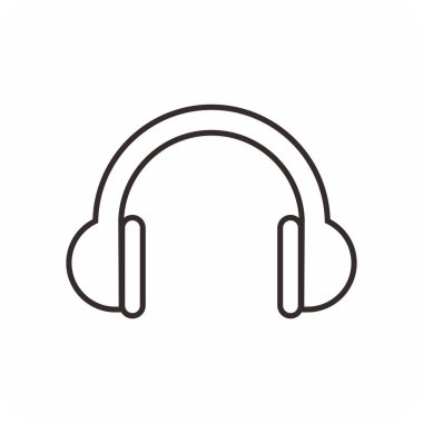 kulaklık simgesi, kulaklık simgesi vektörü