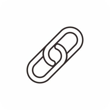 bağlantı simgesi, zincir simgesi vektörü