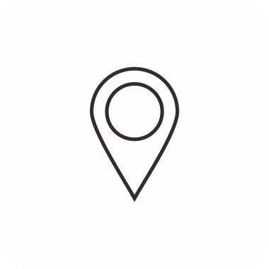 pin icon , map icon vector