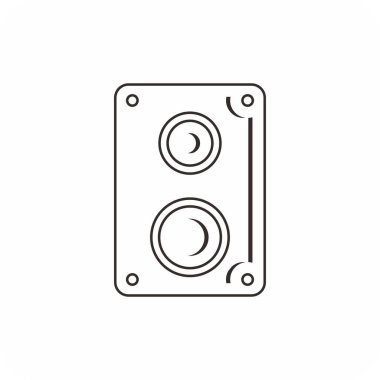 stereo simgesi, hoparlör simgesi vektörü