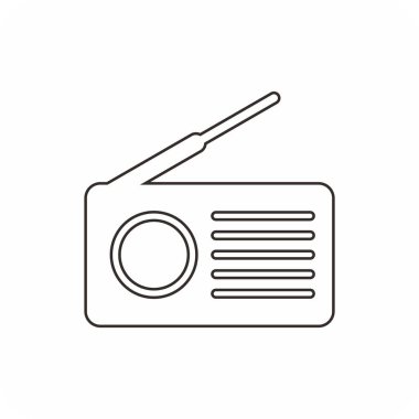 radyo simgesi, ses simgesi vektörü