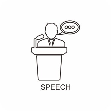 konuşma simgesi, iletişim simgesi vektörü