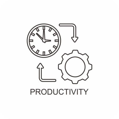 verimlilik simgesi, yönetim simgesi vektörü