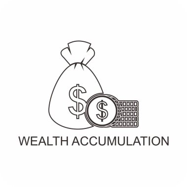 zenginlik birikim simgesi, iş simgesi