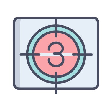 Koçanda basit ve temiz bir şekilde renkli çizgi grafikleriyle mısırın vektör çizimi. düz simge illüstrasyonu.