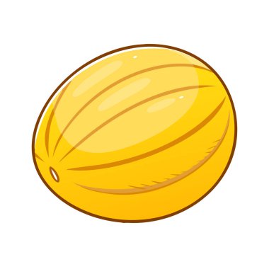 Basit çizgi film stili keskin sarı kanarya vektör çizimi düz simge