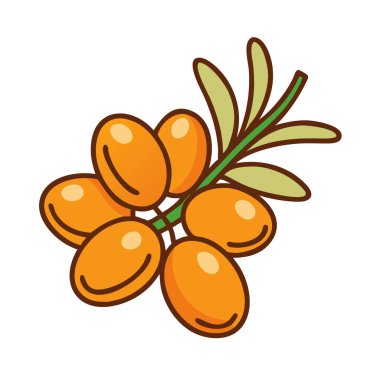 Basit çizgi film stili turuncu deniz karabatağı vektör çizimi düz simge