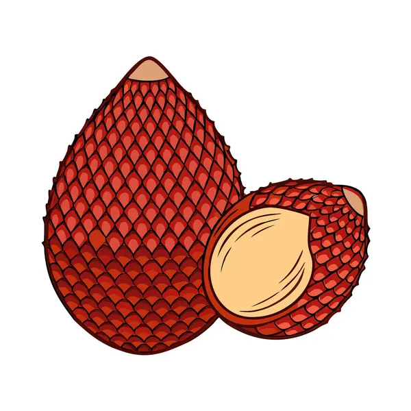 Basit çizgi film biçimi tatlı kırmızı aptal vektör resimleme düz simgesi