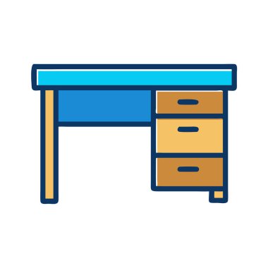 Alarm saatinin basit bir uçak vektörü. Temiz ve minimal stil düz resim çizimi.