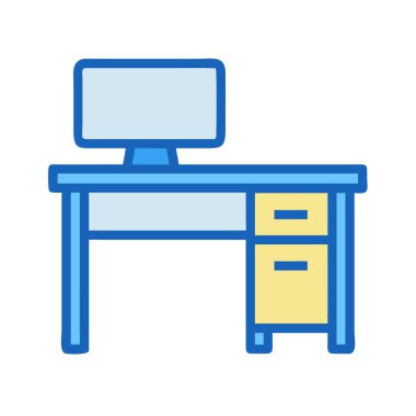 Alarm saatinin basit bir uçak vektörü. Temiz ve minimal stil düz resim çizimi.