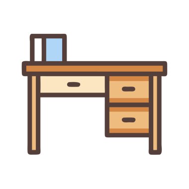 Alarm saatinin basit bir uçak vektörü. Temiz ve minimal stil düz resim çizimi.