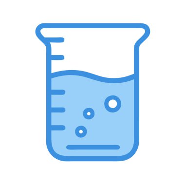 Basit bir uçak vektörü beher kabının temiz ve minimal stil düz resim çizimi.