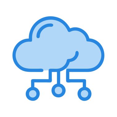 simple vector clipart of a cloud in a clean and minimal style flat icon illustration.