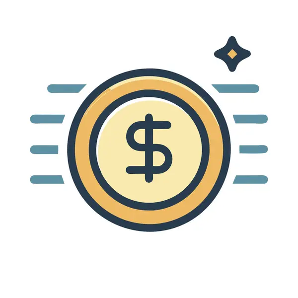 simple vector clipart of a currency symbol in a clean and minimal style flat icon illustration.