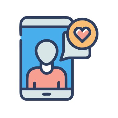 Bir arkadaşın basit bir uçak vektör clipart Temiz ve minimal stil düz ikon resimleme talep.