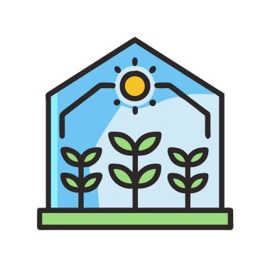 Basit bir düzlem vektörü, bir seranın temiz ve minimal stil düz ikon resimlemesiName.