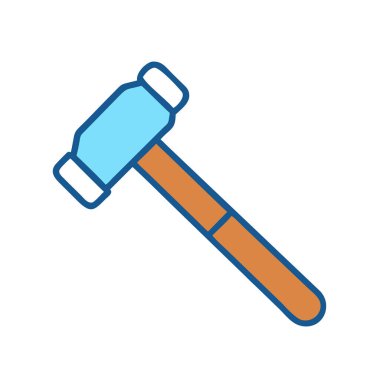 simple airplane vector clipart  of an hammer  in a clean and minimal style flat icon illustration. clipart