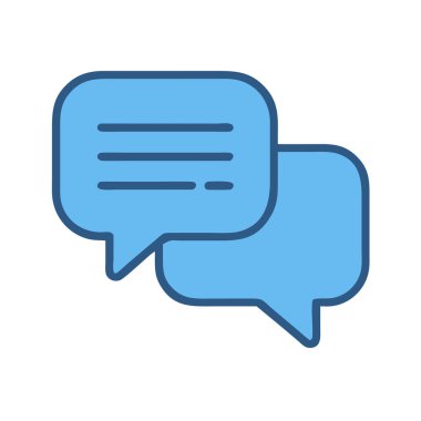 simple vector clipart of an message in a clean and minimal style flat icon illustration.