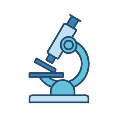 simple vector clipart of an microscope in a clean and minimal style flat icon illustration.