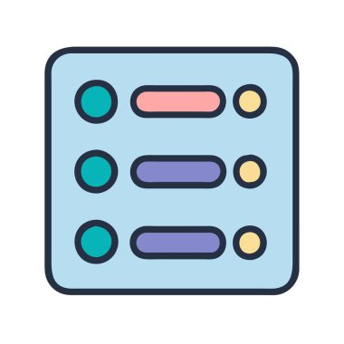 simple vector clipart of more items in a clean and minimal style flat icon illustration.