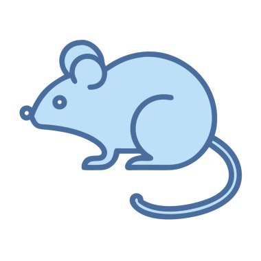 simple vector clipart of a mouse in a clean and minimal style flat icon illustration.