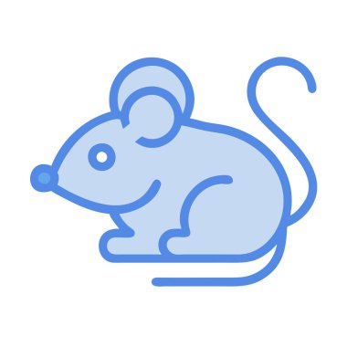 simple vector clipart  of an mouse  in a clean and minimal style flat icon illustration.