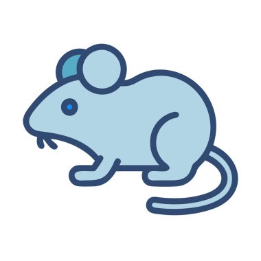 Basit bir uçak vektörü bir farenin temiz ve minimal stil düz simge çiziminde doruk noktası.