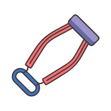 Bir direniş bandının basit bir uçak vektör klipsi temiz ve minimal stil düz ikon resimlemesi.