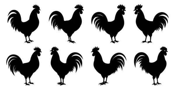 Horoz Silueti Çiftlik ve Vahşi Yaşam Tasarımları Paketi