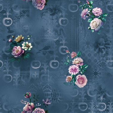 tozlu çiçek izin desen tasarımı