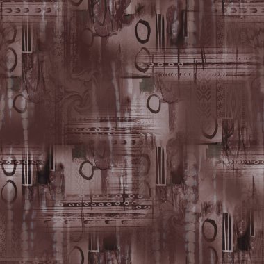 süslü, dikişsiz çiçek desenli yeni dijital baskı tekstil tasarımı