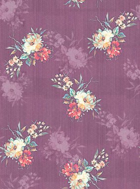 Tozlu çiçek tasarımı dijital baskı ile çiçek sağlama olanağı