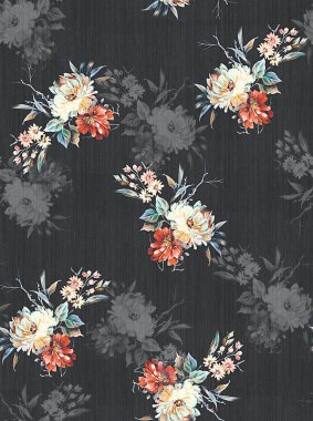 Tozlu çiçek tasarımı dijital baskı ile çiçek sağlama olanağı