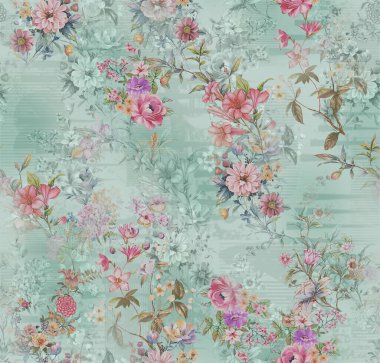 Çiçeksiz çiçek tasarımı baskısı