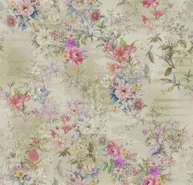 Çiçeksiz çiçek tasarımı baskısı