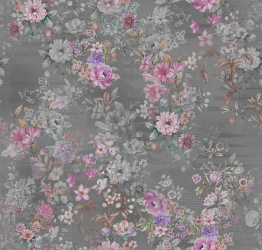 Çiçeksiz çiçek tasarımı baskısı