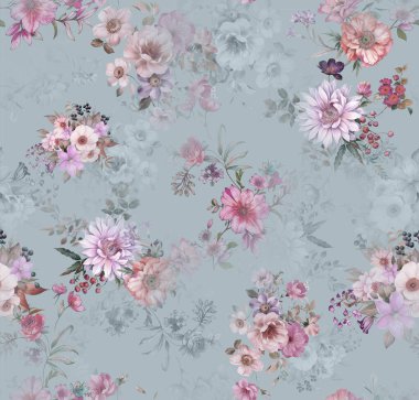 Çiçeksiz çiçek tasarımı baskısı