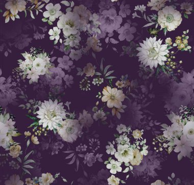 Çiçeksiz çiçek tasarımı baskısı