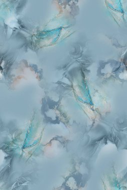 Soyut desenli kusursuz çiçek izin tasarımı