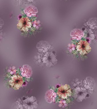 arkaplan ve sari tasarımı için çiçek izin tasarımı