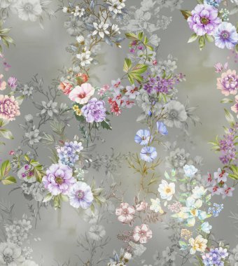 arkaplan ve sari tasarımı için çiçek izin tasarımı