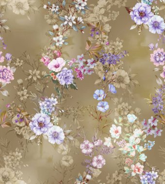 arkaplan ve sari tasarımı için çiçek izin tasarımı