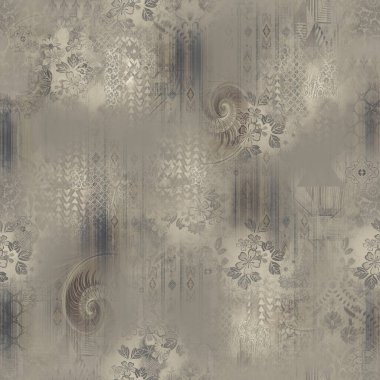 çiçek izin desen desen baskı tasarımı