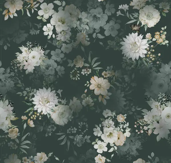 Çiçeksiz çiçek tasarımı baskısı