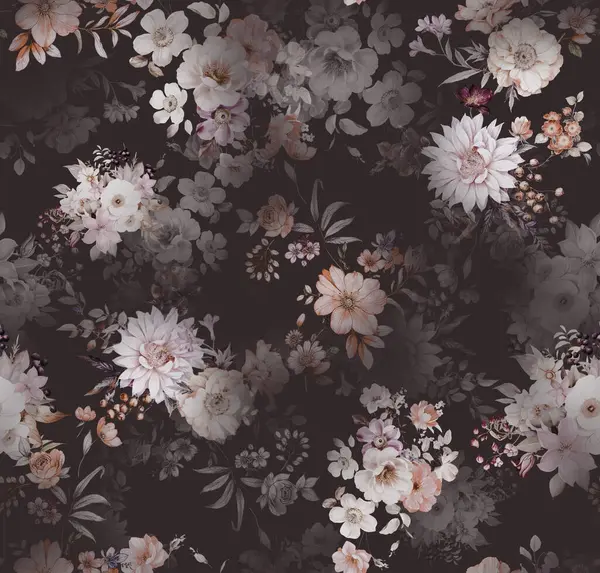 Çiçeksiz çiçek tasarımı baskısı